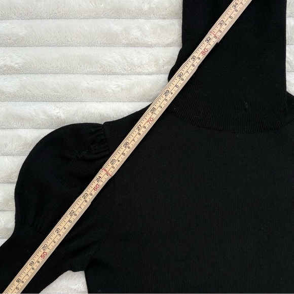 MOSCHINO Cheap and Chic Turtleneck Sweater 100% Virgin Wool Black Size 6 - Picture 14 of 14